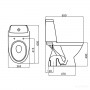 Компакт KOLO Modo L39004 з кришкою вільнопадаючою