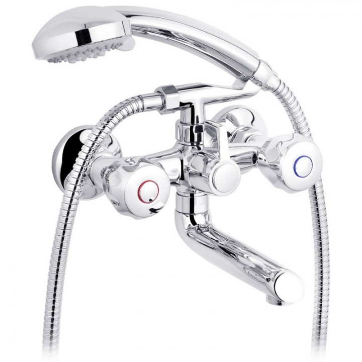 Змішувач для ванни KRONER Hamburg C060 / CV014913 з коротким гусаком Змішувач для ванни KRONER Hamburg C060 / CV014913 з коротким гусаком