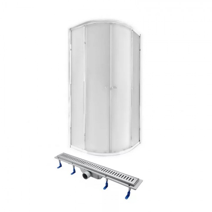 Душова кабіна Q-TAP PRESTO CRM1099AP5 півколо, 90x90, скло 5мм Душова кабіна Q-TAP PRESTO CRM1099AP5 півколо, 90x90, скло 5мм