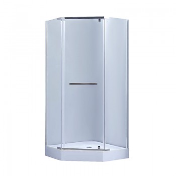 Душова кабіна LIDZ Dozorca SC90x90.CRM.LOW.TR скло прозоре 6 мм