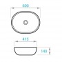 Умивальник на стільницю KOLLER POOL Round 600 х 415 Умивальник на стільницю KOLLER POOL Round 600 х 415