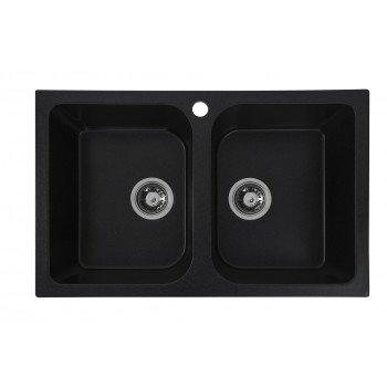 Кухонна мийка гранітна PLATINUM 50*78 см подвійна