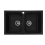 Кухонна мийка гранітна PLATINUM 50*78 см подвійна Кухонна мийка гранітна PLATINUM 50*78 см подвійна