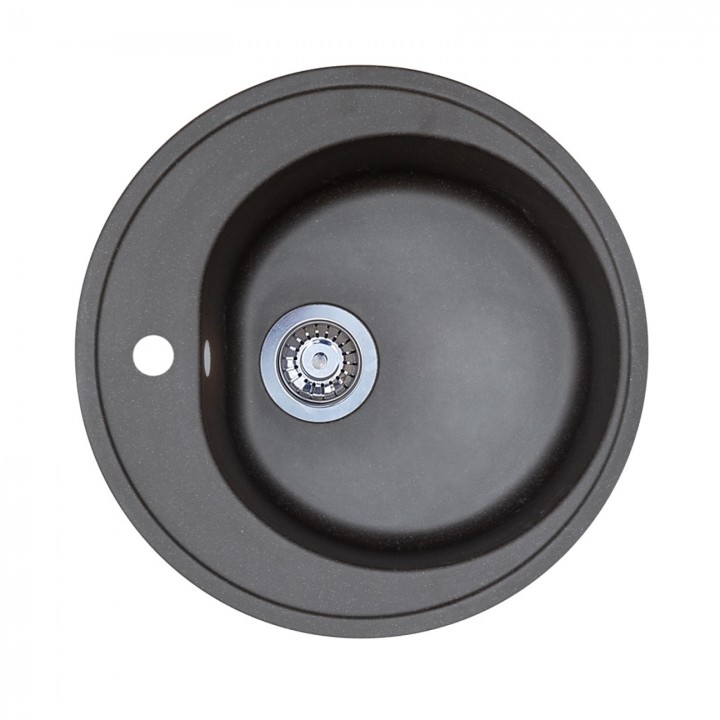 Кухонна мийка гранітна LAVELLI 51D Santa BL+WH Кухонна мийка гранітна LAVELLI 51D Santa BL+WH