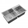 Кухонна мийка подвійна KRONER 78 * 43 + корзина Кухонна мийка подвійна KRONER 78 * 43 + корзина