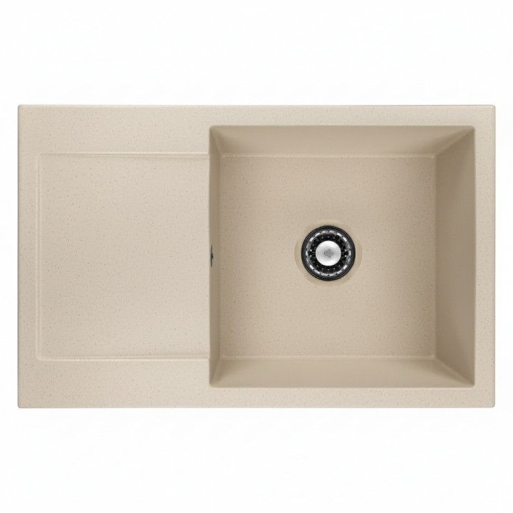 Кухонна мийка гранітна LAVELLI Мілана 50*78 см бежева Кухонна мийка гранітна LAVELLI Мілана 50*78 см бежева