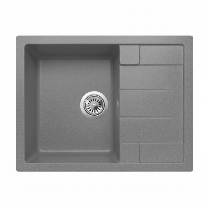 Кухонна мийка гранітна LAVELLI Астра 50*65 см Сірий Кухонна мийка гранітна LAVELLI Астра 50*65 см Сірий