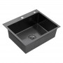 Кухонна мийка KRONER 60*50 см Чорний (3.0/1.0) Кухонна мийка KRONER 60*50 см Чорний (3.0/1.0)