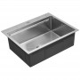 Кухонна мийка KRONER 63*50 см Нержавіюча сталь (3.0/1.0)