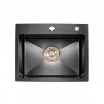 Кухонна мийка PLATINUM 50*45 см Чорний