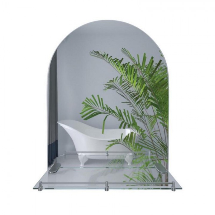 Дзеркало LIDZ 70*50 см з полицею