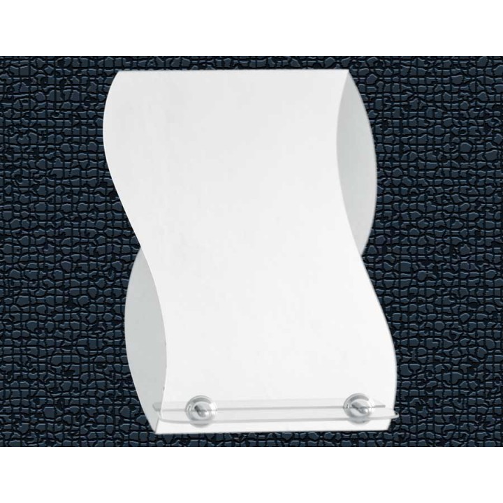 Дзеркало Склоландія 50*40 см двійне з полицею Дзеркало Склоландія 50*40 см двійне з полицею