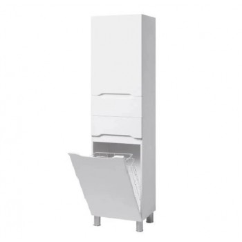 Пенал 50 см біла вставка з корзиною