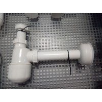 Сифон для умивальника WATERSTAL 1/4 без випуску з прямою трубою