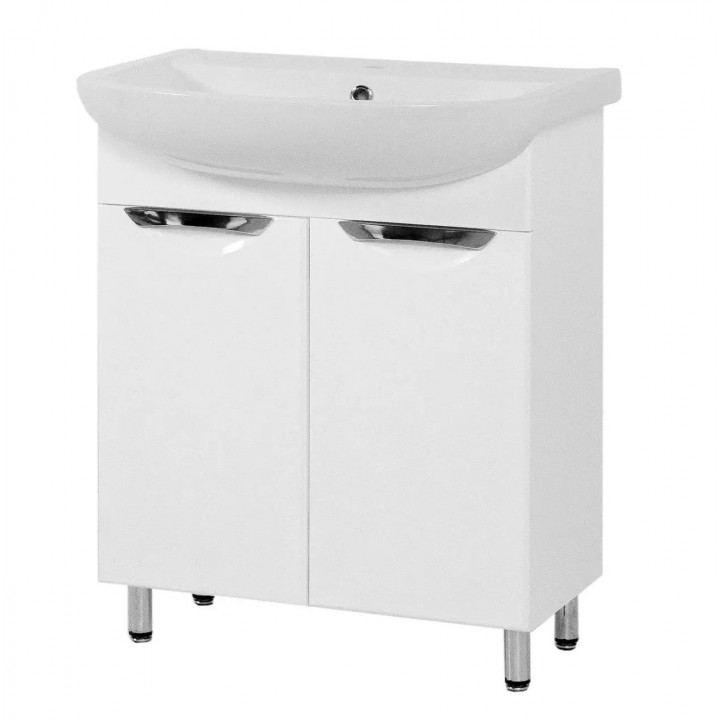 Тумбочка з умивальником Омега 65 Ручки дельфін