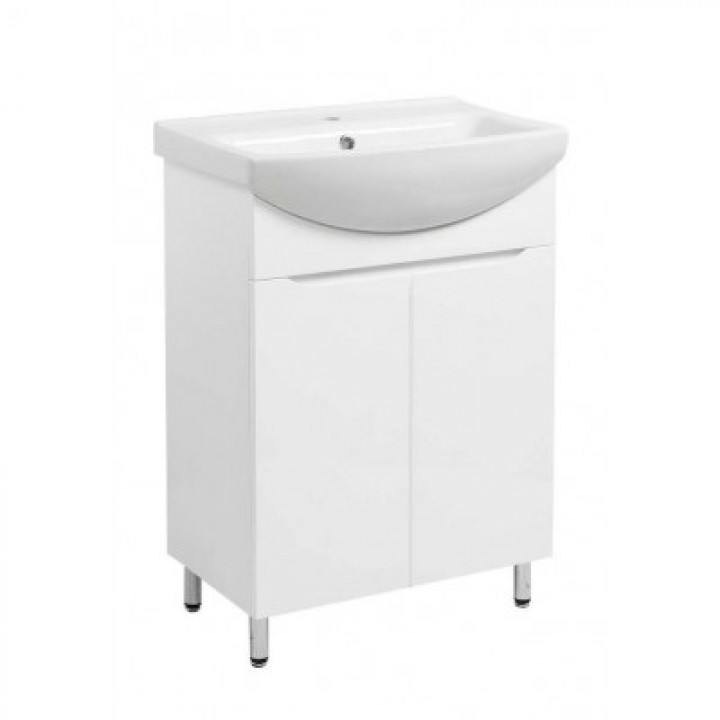 Тумбочка з умивальником Церсанія 60 Ручки біла вставка