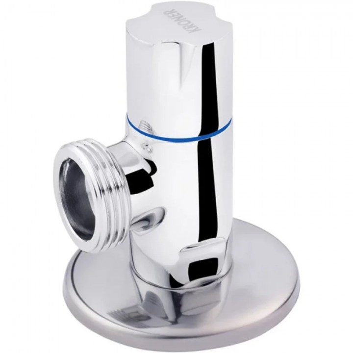 Кран кутовий KRONER 1/2"х3/4"