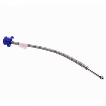 Шланг до змішувача Solomon М10х1/2″ 0,8 м / HY6201 Довгий штуцер 70 мм