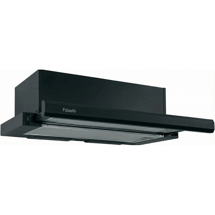 Витяжка кухонна FABIANO Slim 60 INOX чорна